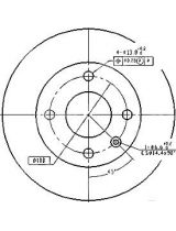 Patron PBD1658 Тормозной диск передний