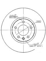 Patron PBD2645 Тормозной диск передний