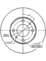 Patron PBD1721 Тормозной диск передний