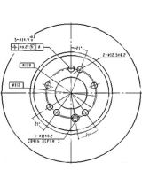 Patron PBD1585 Тормозной диск передний