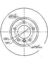 Patron PBD1537 Тормозной диск передний