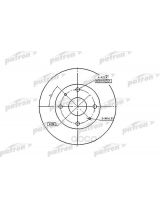Patron PBD2576 Тормозной диск передний