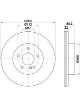 Textar 92176303 Тормозной диск с покрытием PRO