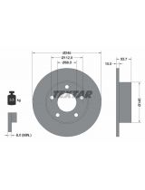 Textar 92090803 Тормозной диск с покрытием PRO