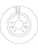 TRW DF6786 Тормозной диск передний