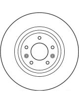 TRW DF4970S Тормозной диск передний