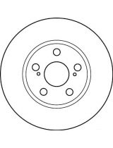 TRW DF4906 Тормозной диск передний