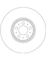 TRW DF4340S Тормозной диск передний