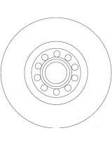 TRW DF4258S Тормозной диск передний