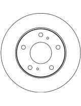 TRW DF4092 Тормозной диск передний