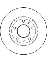 TRW DF4836S Тормозной диск передний