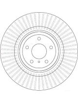 TRW DF6498S Тормозной диск передний