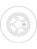 TRW DF4392S Тормозной диск передний