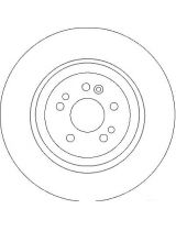 TRW DF4222S Тормозной диск передний