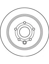 TRW DF6052 Тормозной диск задний
