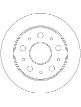 TRW DF4245 Тормозной диск задний