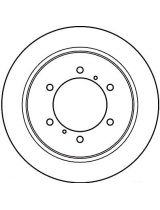 TRW DF4075 Тормозной диск задний