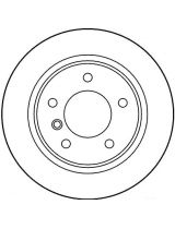 TRW DF2767 Тормозной диск задний
