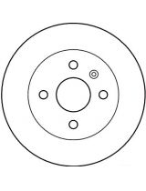 TRW DF4200 Тормозной диск задний