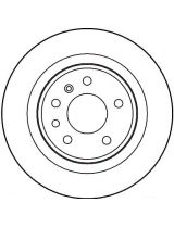 TRW DF2714 Тормозной диск задний