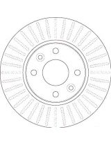 TRW DF6186 Тормозной диск