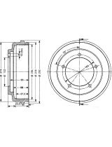 Stellox 6026-2508-SX Тормозной барабан