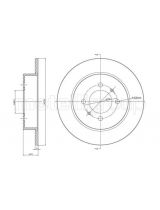 Trusting DF100 Тормозной диск