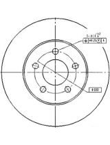 Patron PBD5371 Тормозной диск