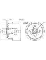 Patron PDR1054 Тормозной барабан