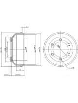 Patron PDR1068 Тормозной барабан