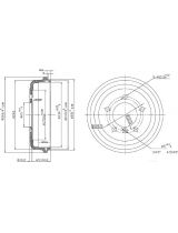Patron PDR1095 Тормозной барабан