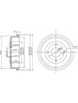 Patron PDR1533 Тормозной барабан