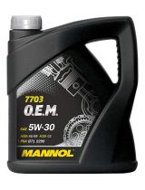 Моторное масло MANNOL MN7703-4 7703 OEM for Peugeot Citroen 5W-30 4л. ESTER