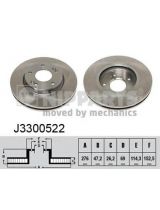 NIPPARTS J3300522 Тормозной диск