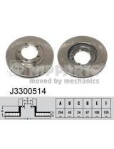 NIPPARTS J3300514 Тормозной диск