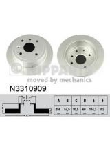 NIPPARTS N3310909 Тормозной диск