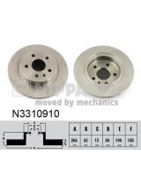 NIPPARTS N3310910 Тормозной диск