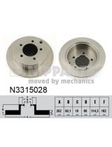 NIPPARTS N3315028 Тормозной диск