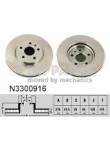 NIPPARTS N3300916 Тормозной диск