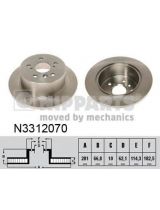 NIPPARTS N3312070 Тормозной диск