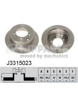 NIPPARTS J3315023 Тормозной диск
