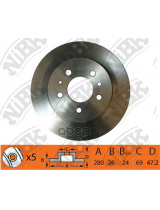 NiBK RN1412 Тормозной диск
