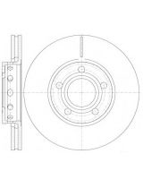 REMSA 626810 Тормозной диск