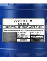 Моторное масло MANNOL MN7723-20 7723 OEM for Land Rover Jaguar 5W-30 20л