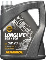 Моторное масло MANNOL MN7722-5 LONGLIFE 508/509 ESTER SP (RC) 0W-20 5л