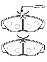 HSB HP9517 Колодки дисковые