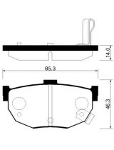 HSB HP0021 Колодки дисковые задние