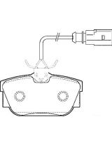 Valeo 301650 Колодки дисковые задние