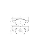 BREMBO P24058 Колодки дисковые