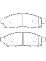 Akebono AN767WK Колодки дисковые